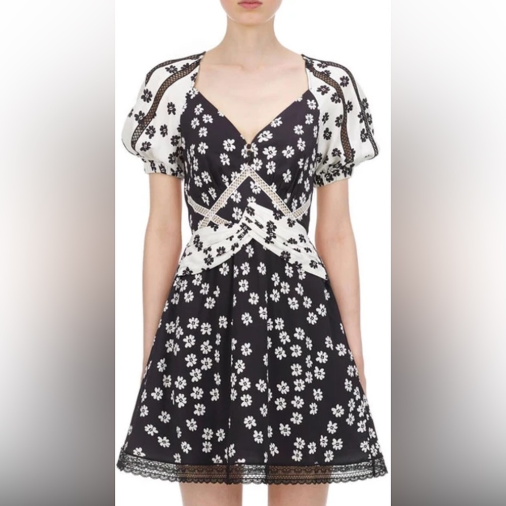 Self-Portrait Daisy Mini Dress